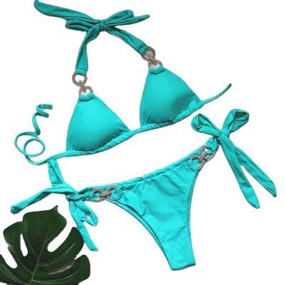 China Plus Size Bikini Crystal Triangle Swimwear from Crystal Bikini With Rhinestone Jewelry Bling for sale