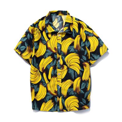 China 2022 New Summer Shirt Men's Hawaiian Shirts Breathable Beach Clothing Men's Floral Print Short Sleeve Shirts For Men for sale