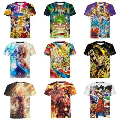 China Anti-Wrinkle Japan Anime Classic Game 3D Printed Shirt For Men Fashion Casual Harajuku 3D Printing Shirt Mens Oversized Tees To Loosen Tops for sale