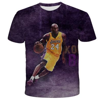 China 2020 Anti-Wrinkle Wholesale Cheap Price T-shirts Men Custom Kobe Bryant 3D T-shirt for sale