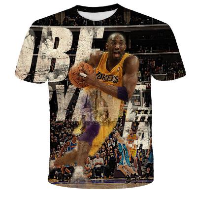 China High Quality Kobe Bryant Jersey Printing Mens Anti-Wrinkle Sport Gym Fitness T-Shirt for sale