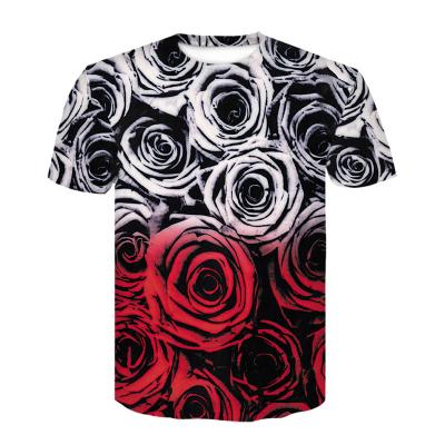 China Canvas Fabrics Men's 3D Daisy Print Creative Pattern Custom Breathable Shirt Clothing for Thikin Shirts Printing Breathable Casual Shirts for Men for sale