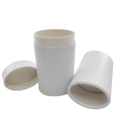 China Biodegradable Custom Eco Friendly Cardboard Lift Up Oval Deodorant Stick Paper Tube Containers for sale