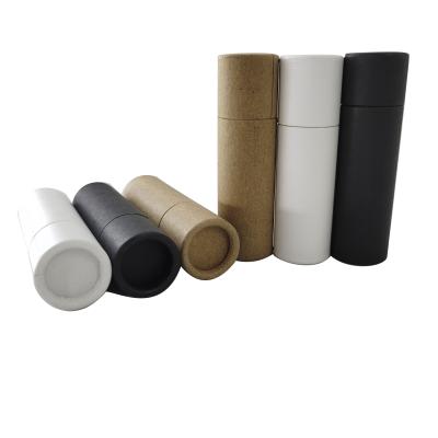 China Custom Biodegradable Eco Friendly Lift Up Cardboard Lip Balm Container 0.3oz Lift Up Paper Tube for sale