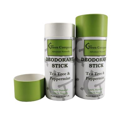 China 2oz 100% Biodegradable Packaging Paperboard Lift Up Deodorant Stick Container Paper Tube for sale