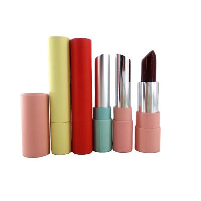 China Biodegradable Biodegradable Cardboard Twist Up Lipstick Tube Lipstick Paper Tube Container for sale