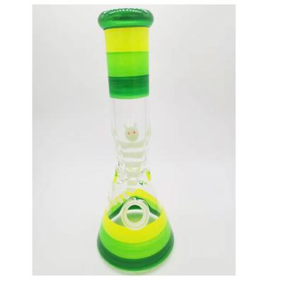 China Low MOQ Herb Tobacco Smoking Custom Logo Monster Hookah Bongo Dry Smoking Smoking Bongo Tall Water Pipe Glass Pipe for sale