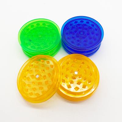 China Minimalist Mini Dry Plastic Grinder Weed Plastic Herb Grinder 60mm Logo Plastic Grinder Custom for sale