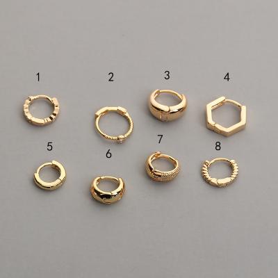 China Other new zircon microinset jewelry with elegant and elegant cartilage earrings and piercing ears for sale