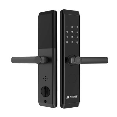 China 99 Password Anti-theft Intelligent Electronic Security Key V9 Emergency Fingerprint Outdoor Door Lock With ID Card for sale