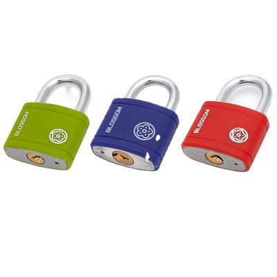 China Anti-Cut / 40MM Anti-Rust Flower Lock BC03 Security Lock Manufacturing Hardened Even Shackle Locked Padlocks Copper Lock Cylinder Iron Padlock for sale