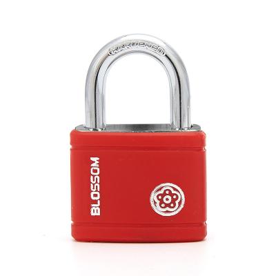 China BC03-40MM Flower Lock Manufacturing Hardened Anti-Cutting/Rustproof Shackle Keyed Same Padlock Steel Padlock Standard Iron Padlock for sale