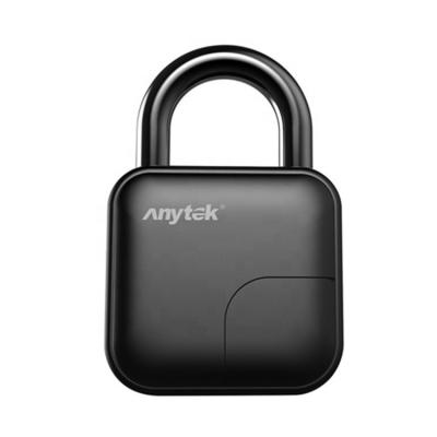 China L3 Anytek Locker Luggage Backpack Locker Zinc Alloy Small Rechargeable Battery Smart Electronic Fingerprint Padlock for sale