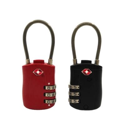 China High quality 3 digit Amazon TSA-527 3 digit Amazon luggage/box tsa padlock travel security brand hot sale password zinc alloy padlock for sale