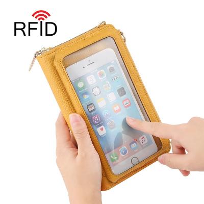 China CarrKen Smart Money RFID Holder Luxury Anti-theft Security Clip Mobile Bag Waist For iPhone Pro RFID Function Payment Card Card Holder for sale