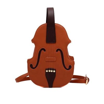 China Violin Portable Creative Design Pu Leather Variable Casual Backpack Cross - Body Bag For Kids Teen Girls for sale