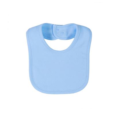 China Washable BPA Defensive Stance Organic Cotton Baby Feeders Use Solid Color Baby Saliva Towel Newborn Bibs For Girls&Boys for sale