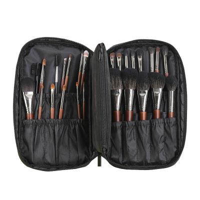 China With One 24/12 Mesh Removable Bag Portable Professional PCS Eyebrow Pencil Brushes Kit For Lipstick Mascara Makeup Brushes Bag Cosmetic Case for sale