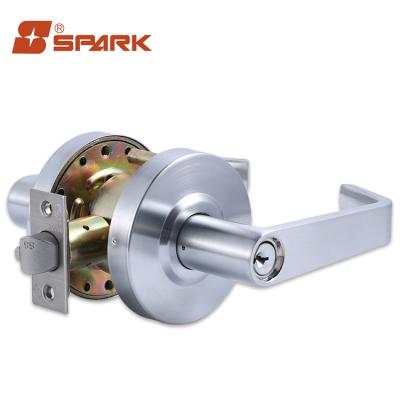 China Good Quality Wood/Iron Tubular Lock Interior Door Hallway Cabinet Passage Door Lever Handle Door Handles Lever for sale