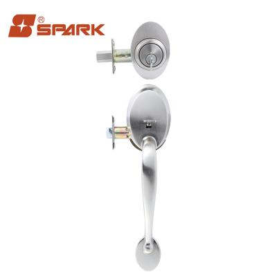 China Wooden/Iron Zinc Alloy Locks Front Entry Mortise Lockset Wholesale Door Handle Lever Door Lock Handle Set for sale