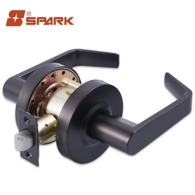 China Black Wood / Iron Lock Hotel Furniture Door Lock Iron System Door Handle Plate Lever Plate Door for sale