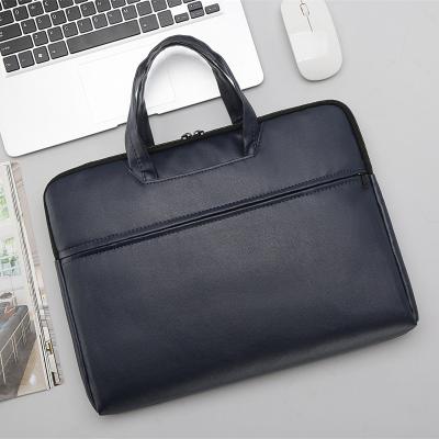 China Business Waterproof Vintage Full Leather Laptop Shoulder Briefcase PU Thin Messenger Bags for Men and Women OEM Brief Cuctom for sale