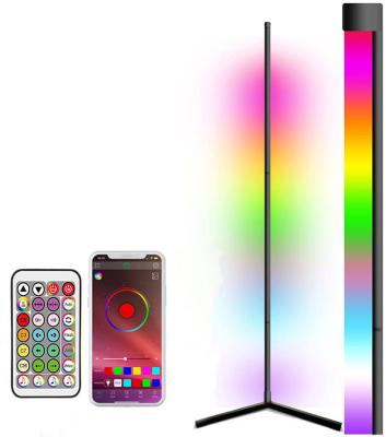 China Lighting Functions Smart modern design bar creativecorner minimum changing atmosphere RGB led floor lamp for bedroom led ambient floor lights for sale