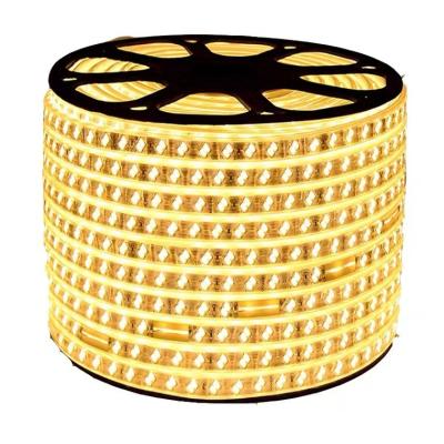 China Wireless 11mm Outdoor Waterproof PCB 180leds/m AC220V 2835 Warehouse OEM IP68 Lines 3 Strip Led Strip Light for sale