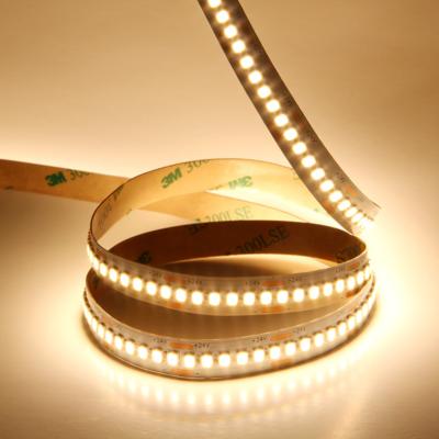 China Warehouse Custom 14w/m 24-26lm SMD 2835 Warm White DC 12/24V 240 Leds/m Flex LED Strip Light For Indoor Decoration for sale