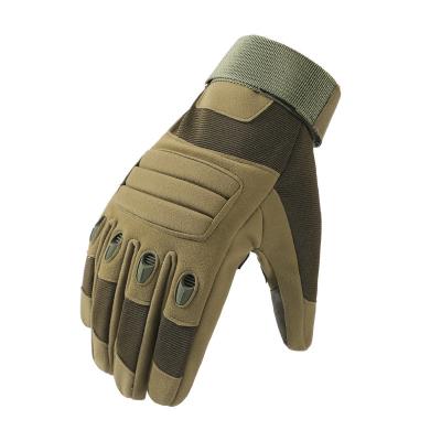 China Comfortable Outdoor Men Ridding Gloves Army Green Safety Gloves Motocross Sports Protective Mitts Anti-knife Cut Waterproof Gloves for sale