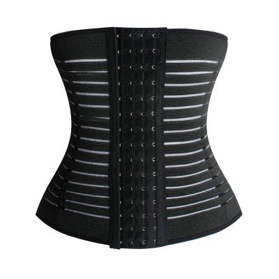 China Fashionable Female Breathable Waist Trainer Belly Wrap Waist Trimmer Belt Hollow Out Corset Fitness Women Sports Waist Trainer for sale