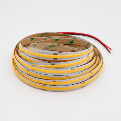 China Dotsfree 100lm/w residential flexible white dc 24v 12v 3000k 4000k 6000k cob led strip light for sale