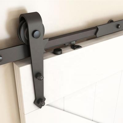 China French Top Mounted Sliding Flat Track Barn Door Hardware For Wooden Doors for sale