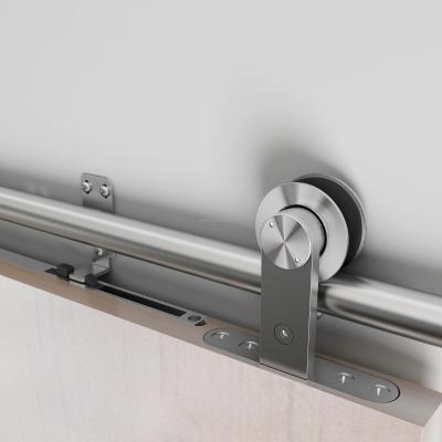 China Modern tengyu Fence Track System Stainless Steel Wheel Fitting Kit Sliding Barn Door Hardware for sale