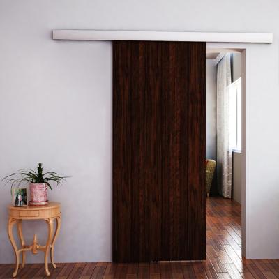 China Modern Soft End Affordable High Quality Sliding Wood Door With Glass Door Accessories for sale