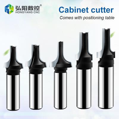 China Tungsten Cobalt Alloy Cabinet Door Cutter CTT CNC Engraving Machine Tool Knife Trimming Straight Drill Slotting Woodworking Milling Cutter for sale