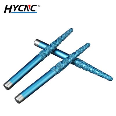 China Granite Bluestone Bits CNC Bluestone Cone Ball Compound Carving Knife Solid Carbide Welding Stone Cutter for sale