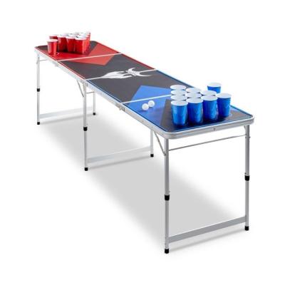 China Easy Carry Led Light Beer Pong Table Glow in Dark Beer Pong Table Led Glow Lights Beer Pong Table for sale