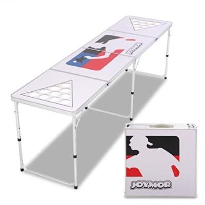 China Lightweight Custom Camping Aluminum Folding Table Folding Table Folding Beer Pong Table for sale