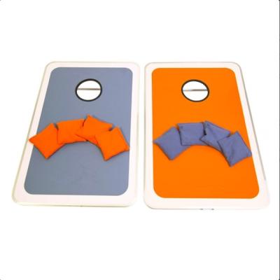 China Durable Portable Aluminum Cornhole Bean Bag Toss Game Set MDF Foldable Boards with 8 Bean Bags and Carrying Case for sale