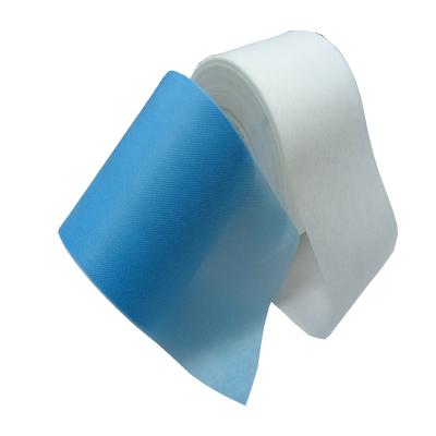 China Waterproof 100% PP Spunbonded Nonwoven SS Fabric 25gsm Spunbonded Non Woven Fabric S/SS Medical Fabric In Blue/White for sale