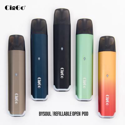 China 750 MAh Refillable Vape Pod System 2.5ml Ciggo Bysoul Pods for sale