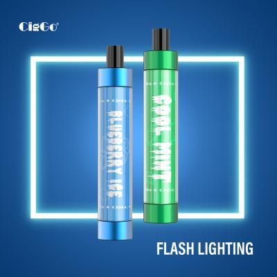 China 3.0ML 550Mah E Liquid Electronic Cigarette 800 Puffs CigGo Flash Lighting for sale