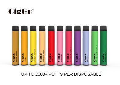 China 950mAh 2000 Hit Puff Bar 6.5ml Volume CigGo Plus X Puff Max Vaporizer for sale