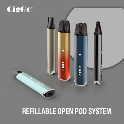 China Rechargeable Pod System Starter Kit Refillable Vape Pen With USB Port for sale