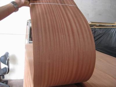 China Sliced African Sapele Wood Veneer Sheet Crown/Quarter Cut for sale