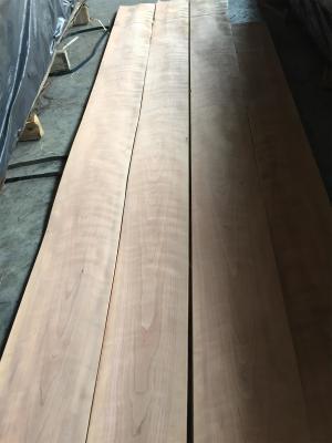 China Natural Figured American Cherry Wood Veneer Sheet for sale