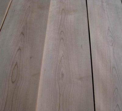 China Sliced Natural American Cherry Wood Veneer Sheet for sale