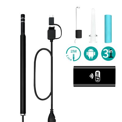 China iw99B WiFi Wireless 5.5mm 3 in 1 Ear Endoscope Video Otoscopes Waterproof Visual Ear Cleaning Tool Iw99B for sale