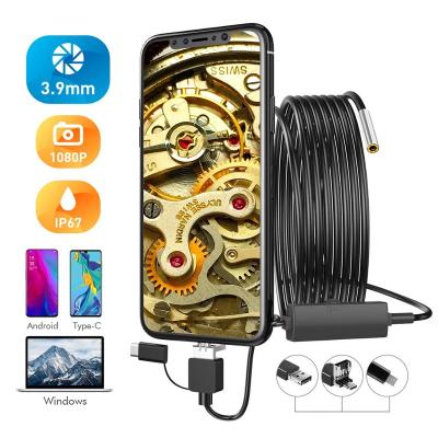 China Waterproof/Waterproof K107 3in1 Android USB Endoscope Camera with 3.9mm Len (3.9mm 1m) for sale